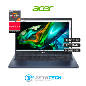 ACER ASPIRE 3 A315-24P-R9AU / AMD RYZEN 5-7520U / RAM 8 GB - LPDDR5 / 512 GB SSD / AMD - RADEON™GRAPHICS / 15.6" - (1920 x 1080) 60 Hz