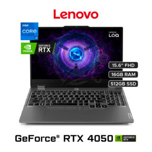 LOQ 15IRH8 / INTEL CORE I7- 13620H (10 NUCLEOS) / 16GB - DDR5 / 512GB SSD M.2 / NVIDIA GEFORCE RTX 4050 (6GB) / 15.6” LED IPS FHD (1920 X 1080) / FREE DOS
