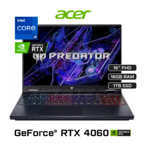 PREDATOR HELIOS NEO 16 PHN16-72-99PA / INTEL CORE I9 14900HX (24 NÚCLEOS) / 16GB - DDR5 / 1TB SSD / NVIDIA GEFORCE RTX 4060 8GB GDDR6 / 16" WUXGA (1920 x 1200) 165Hz