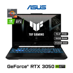 TUF GAMING FA506NCR-HN005W / AMD RYZEN 7-7435HS (8 NUCLEOS) / 16GB DDR5 / 512GB SSD / NVIDIA GEFORCE RTX 3050 (4GB) / 15.6" FHD (1920 x 1080) - 144Hz