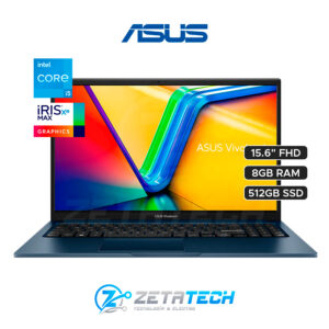 VIVOBOOK K3504ZA-NJ135W / INTEL CORE I5-1235U (10 NUCLEOS) / 8GB DDR4 / 512GB SSD / INTEL IRIS XE / 15.6” FHD (1920 x 1080) 60 Hz