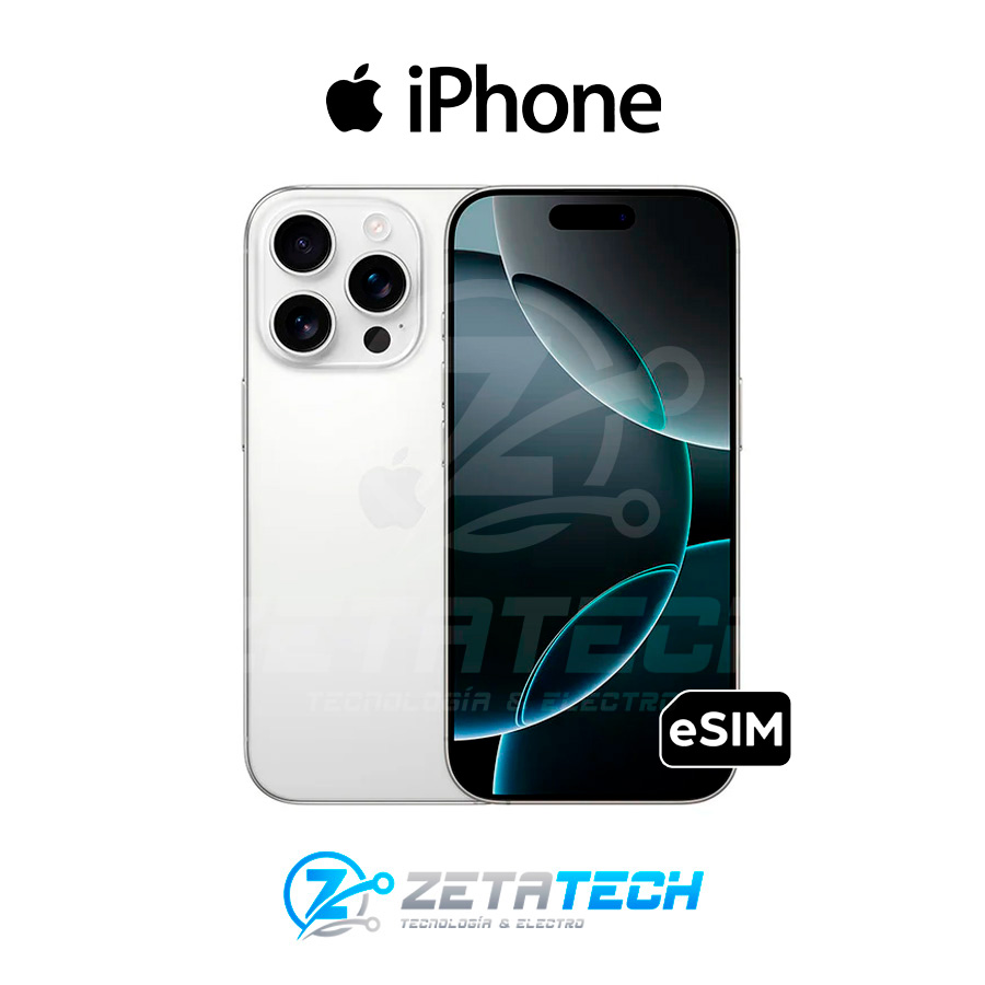 PHONE 16 PRO MAX / A3084 / ALMACENAMIENTO 256GB / 6.9″ BLANCO / ESIM