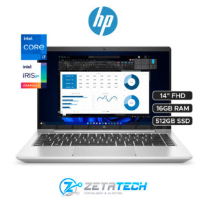 PROBOOK 440 GEN 9 / INTEL CORE I7-1255U (10 NÚCLEOS) / 16GB - DDR4 / 512GB SSD / GRAFICOS INTEL IRIS XE / 14" FHD (1920 x 1080)