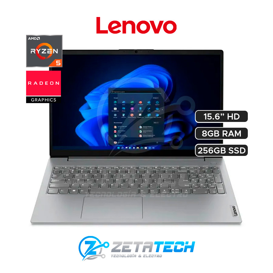 NOTEBOOK V15 G4 AMN / AMD RYZEN 5 – 7520U (4 NÚCLEOS) / 8GB DDR4 / 256GB SSD / AMD READEON/ 15.6″ FHD (1920 x 1080)