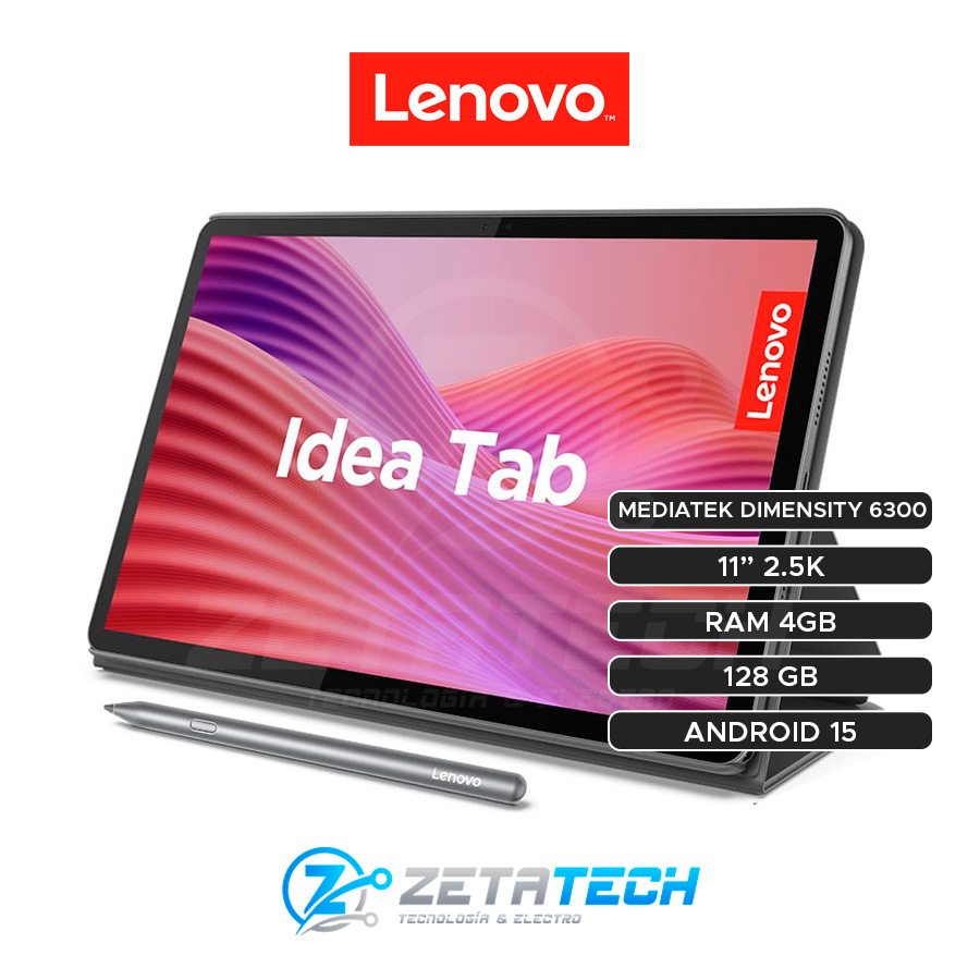 IDEA TAB TB336FU / ANDROID 15 / 4GB RAM / 128GB SSD / 11" 2.5K (2560x1600)