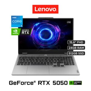 LOQ 15IRX10 / INTEL CORE I5 – 13450HX (10 NUCLEOS) / 24GB DDR5 / 512GB SSD M.2 / NVIDIA GEFORCE RTX 5050 (8GB) / 15.6″ FHD (1920×1080) - 144Hz