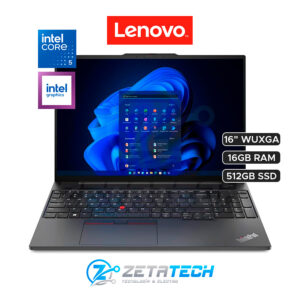 THINKPAD E16 GEN 3 / INTEL CORE 5 -210H (8 NÚCLEOS) / 16GB DDR5 / 512GB SSD / GRAFICOS INTEL/ 16″ WUXGA (1920×1200) (copia)