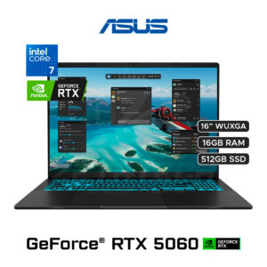 GAMING V16 V3607VM- RP017W / INTEL CORE 7-240H (10 NUCLEOS) / 16GB DDR5 / 512GB SSD / NVIDIA GEFORCE RTX 5060 (8GB) / 16'' WUXGA (1920x1200) - 144Hz
