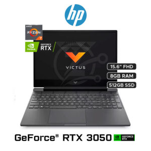 VICTUS 15-FB3018LA / AMD RYZEN 7 - 7445HS (6 NÚCLEOS) / 8 GB-DDR5 / 512GB SSD / NVIDIA GEFORCE RTX 3050 (6GB) / 15.6" FHD (1920 x 1080) - 144 Hz