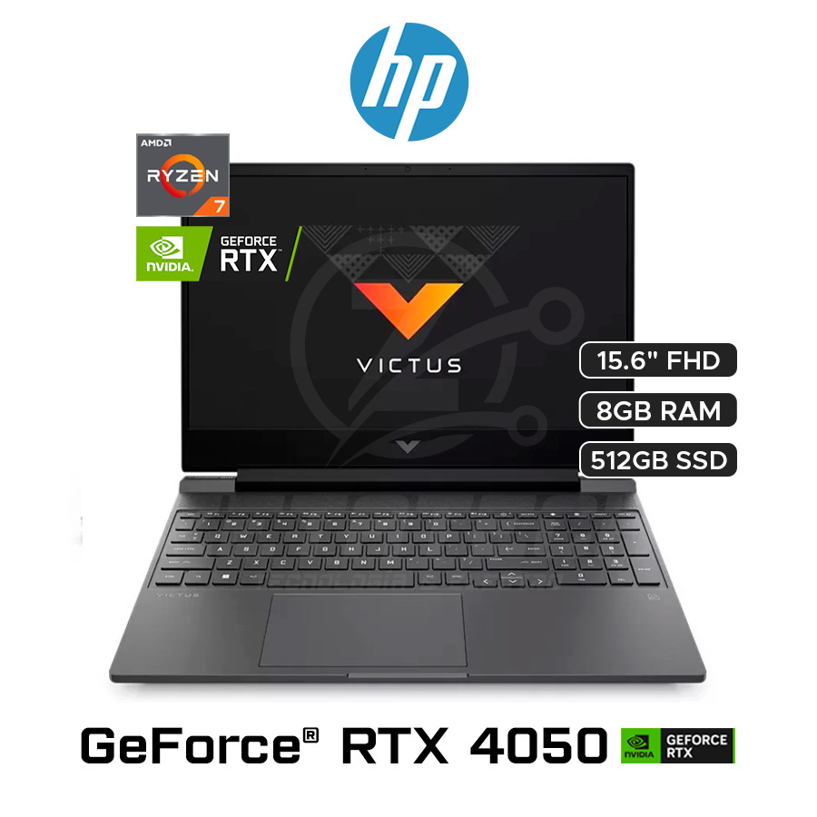 VICTUS 15-FB3049LA / AMD RYZEN 7 - 7445HS (6 NÚCLEOS) / 8 GB-DDR5 / 512GB SSD / NVIDIA GEFORCE RTX 4050 (6GB) / 15.6" FHD (1920 x 1080) - 144 Hz